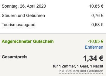 Vorbei! Hotels.com 15€ Gutschein ohne MBW   z.B. ÜN a&o Berlin Hauptbahnhof für 1,34€