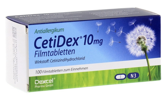 2x 100er Pack CetiDex 10mg Filmtabletten für 10,98€ (statt 16€)