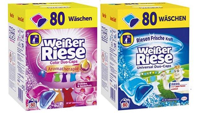 Weißer Riese DuoCaps Universal oder Aromatherapie (80 Waschladungen) je 10,99€ (statt 17€)