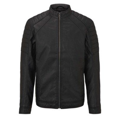 Tom Tailor Herren Bikerjacke aus Lederimitat für 34,99€ (statt 46€)