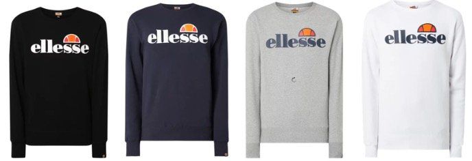 ellesse Sweatshirt mit gummiertem Logo Print in verschiedenen Farben für 29,99€ (statt 42€)