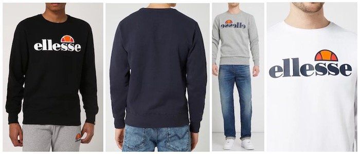 ellesse Sweatshirt mit gummiertem Logo Print in verschiedenen Farben für 29,99€ (statt 42€)