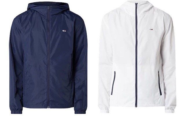 Tommy Jeans Windbreaker in Weiß oder Navy für je 71,99€ (statt 100€)   wenig Größen