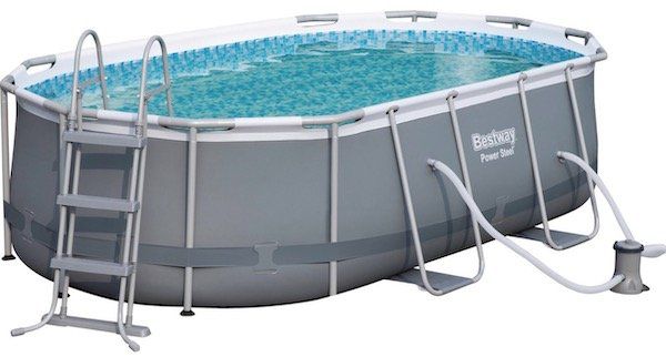 Ausverkauft! Bestway Stahlrahmen Pool Set inkl. Wasserpumpe & Sicherheitsleiter für 284,99€ (statt 450€)