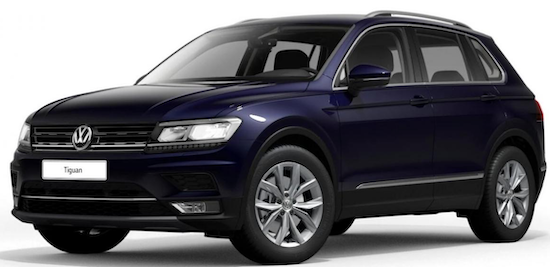 Taxi/Mietwagen Gewerbe: VW Tiguan 2.0 TSI 4Motion mit 190 PS für 61,34€ mtl. netto   LF: 0.17