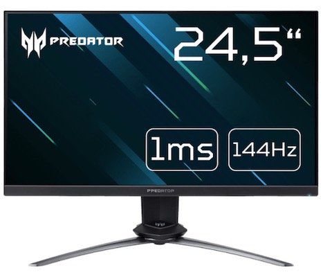 Acer Predator XN253QP   24 Zoll Full HD Gaming Monitor mit G Sync + 144Hz für 264,95€ (statt 338€)