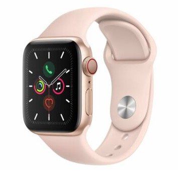 Apple Watch Series 5 LTE 40mm Gold sandrosa für 484,80€ (statt 537€)