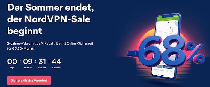 NordVPN 2 Jahres Account für einmalig 79,21€ (3,30€ pro Monat)