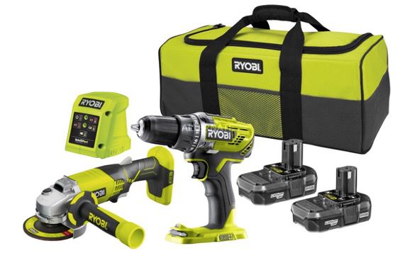 Ryobi R18DDAG 213S   18V Akku Kombikit für 146,89€ (statt 170€)