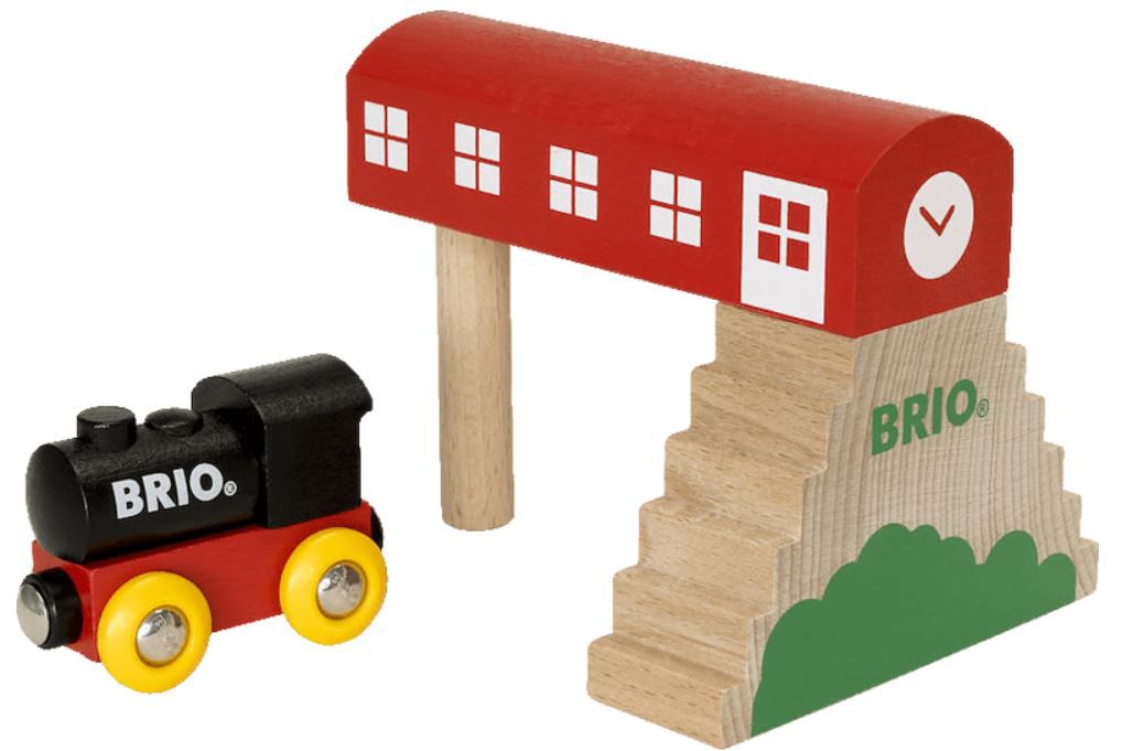 BRIO Classic Holzeisenbahn Bahnhof für 12,99€ (statt 22€)