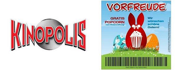 Lokal: Nach Wiedereröffnung von Kinopolis gratis Popcorn