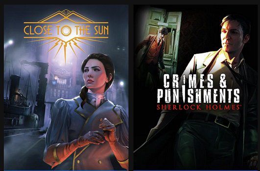 Epic Games: Sherlock Holmes: Crimes and Punishments (IMDb 8) & Close to the Sun (IMDb 6,8) gratis