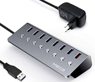 Meco Elverde 8 Port USB 3.0 Hub für 17,54€   Prime