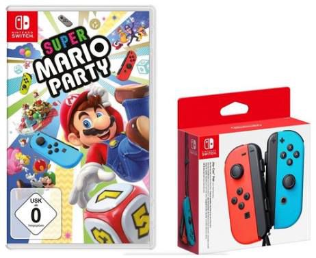 Super Mario Party + 2er Set  Joy Cons Nintendo Switch für 102,45€ (statt 118€)