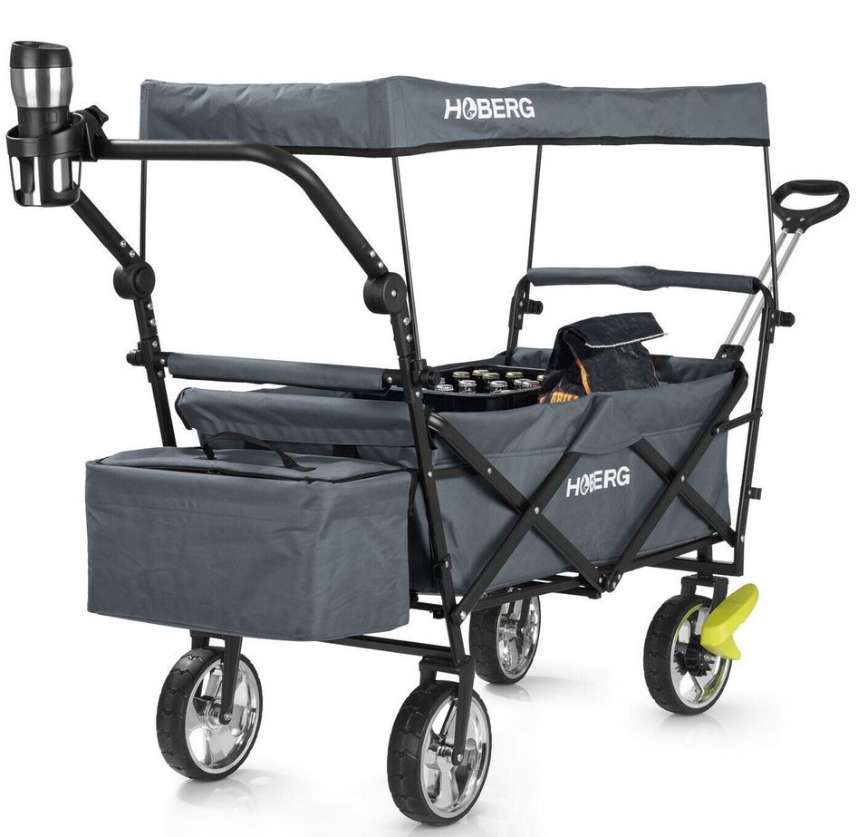 Hoberg   klappbarer Bollerwagen max. 80kg. für 129€ (statt 150€)