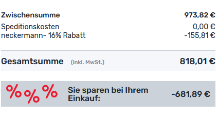 Günstige E Bikes bei Neckermann dank 16% Rabatt   z.B. Telefunken E Bike RC657 Multitalent für 818€ (statt 887€)