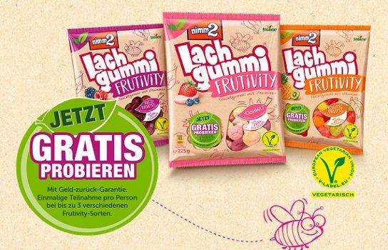 nimm2 Lachgummi Frutivity gratis probieren