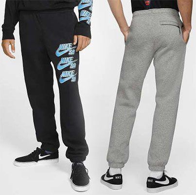 Nike SB Icon Fleece Jogginghose in Grau & Schwarz für je 23,08€ (statt 55€)