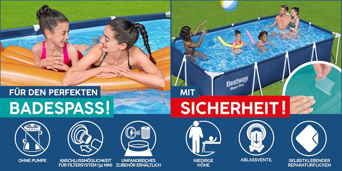 🏊 Bestway Steel Pro Frame Pool für 94,98€ (statt 130€)
