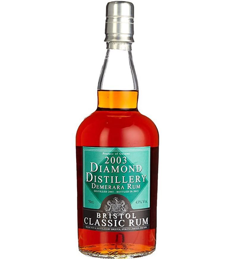 Vorbei! Bristol Diamond Guyana 2003/2015 Rum 0,7l Flasche für 55,99€ (statt 66€)