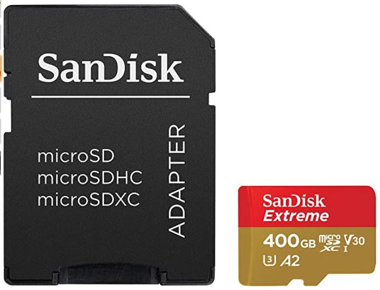 SanDisk Extreme A2 400GB microSD 160MB/s für 54,90€ (statt 84€)