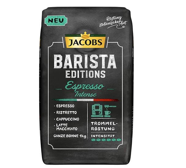 Jacobs Barista Intense   1kg Espresso Bohnen ab 8,23€ (statt 13€)