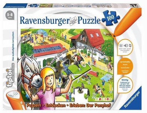 tiptoi   Puzzlen, Entdecken, Erleben   Der Ponyhof (100 Teile) ab 7,99€ (statt 17€)