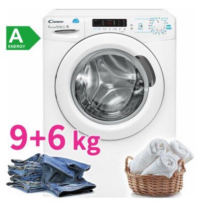 Candy CSWS 596D/5 S Waschtrockner 9kg Waschen 6kg Trocknen mit 1500 U/Min für 299,99€ (statt 399€)