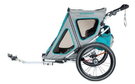 Qeridoo Kinderfahrradanhänger Speedkid2 Modell 2018 für 269,99€ (statt 313€)