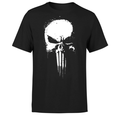 Marvel The Punisher Paintspray Damen & Herren T Shirt für je 10,99€ (statt 22€)