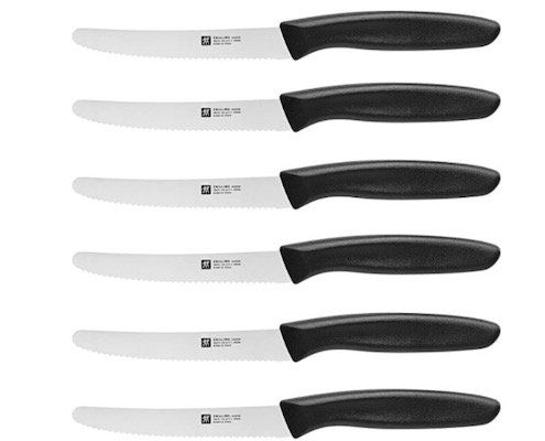 6er Pack Zwilling Twin Grip Küchenmesser mit Wellenschliff für 17,99€ (statt 25€)