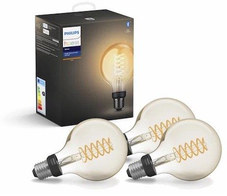 3er Pack Philips Hue White LED E27 Globe G93 Filament für 59,95€ (statt 80€)