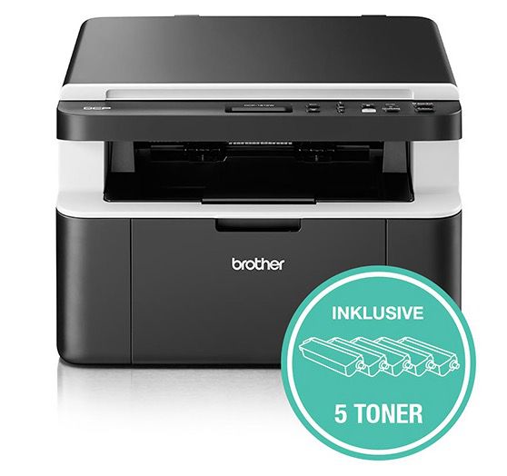 Abgelaufen! Brother DCP1612W 3 in 1 Laserdrucker mit WLAN inkl. 5 Toner für 139,90€ (statt 159€)