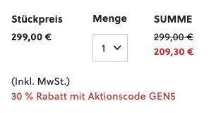 Nur noch bis Mitternacht! Fossil mit 30% Rabatt auf Smartwatches der 5. Generation   z.B. Garrett HR Edelstahl ab 177€ (statt 294€)