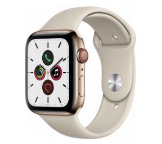 Vorbei! Apple Watch Series 5 GPS + LTE 44mm aus Edelstahl in Gold mit Sportarmband ab 545€ (statt 734€)
