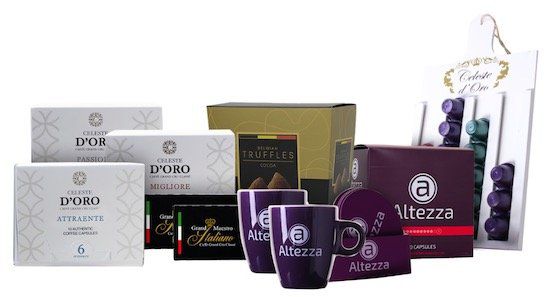 Nespresso Kapsel Probepaket mit 60 Kapseln, belgischen Trüffeln und 2 Tassen für 34,99€