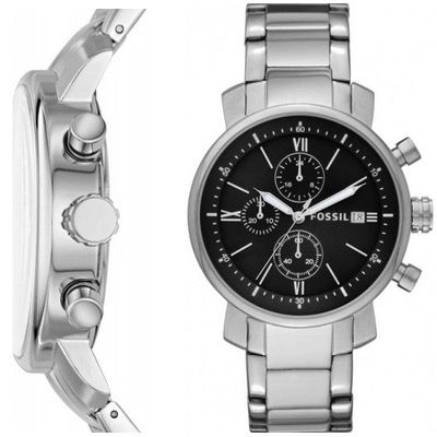 Fossil Herren Chronograph 42mm Rhett aus Edelstahl für 67,90€ (statt 114€)