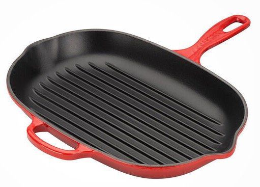 Le Creuset Grillpfanne oval 32 cm in Kirschrot für 79,99€ (statt 115€)