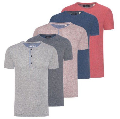 Esprit Herren T Shirt Grandad Rundhals ab 9,95€ (statt 13€)