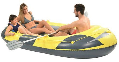 Schlauchboot inkl. 2 Paddel und Tasche für 3 Personen bis max. 260 kg für 35,99€ (statt 44€)