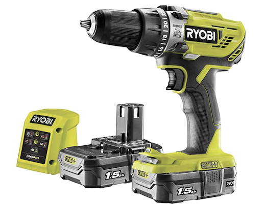 Ryobi R18PD3 215GZ 18V Akku Schlagbohrschrauber inkl. 2 x 1,5 Ah Akku für 89€ (statt 152€)