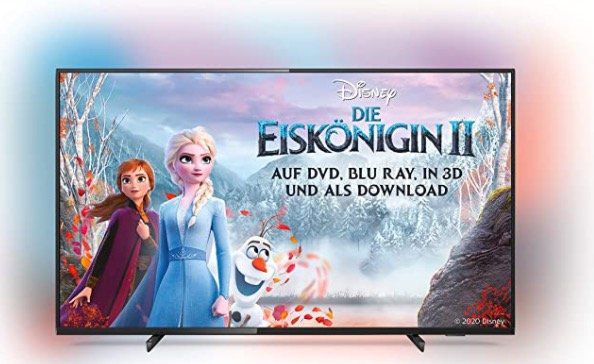 Philips 50PUS6704   50 Zoll UHD Fernseher mit Ambilight + Dolby Atmos ab 317,64€ (statt 393€)