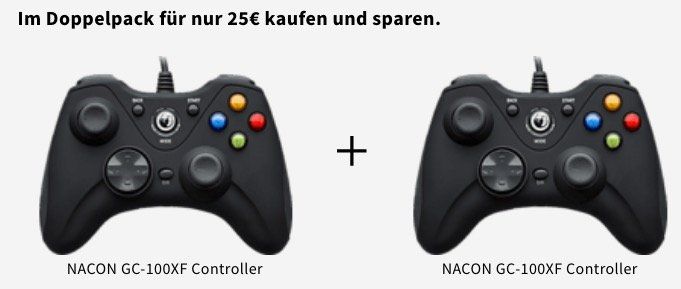 2er Pack Nacon GC 100XF Controller für 27,99€ (statt 48€)