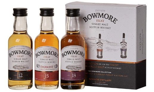 Bowmore Whisky Miniaturen Set 12, 15, 18 Jahre (3x 5cl) für 16,99€ (statt 25€)