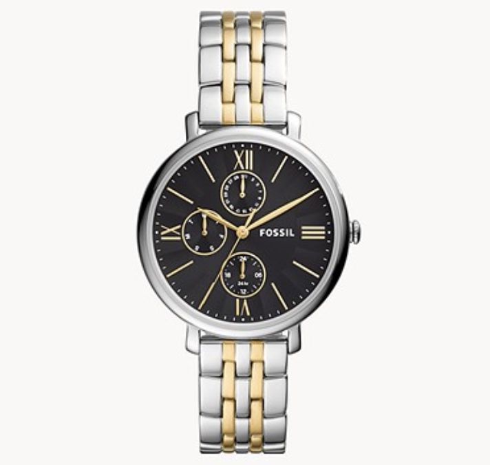 Fossil Jacqueline Damenuhr in Edelstahl Bicolor für 40,54€ (statt 119€)