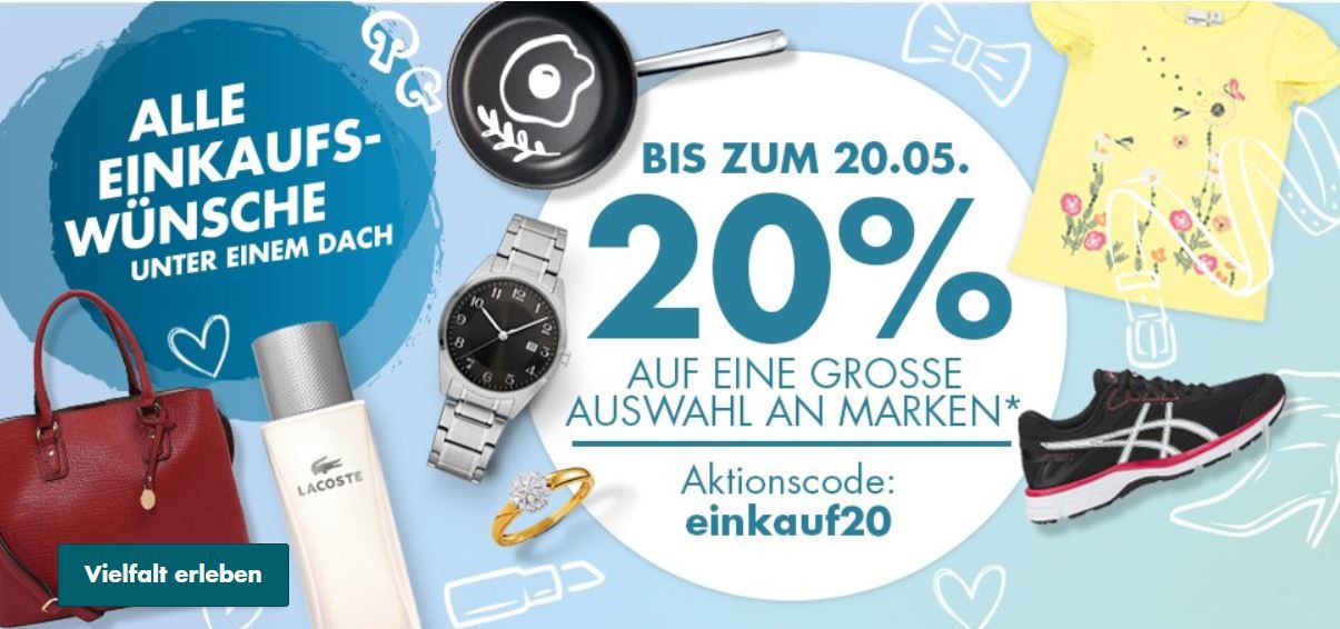 Letzte Chance! Galeria re open Aktion mit 20% Rabatt auf viele Kategorien