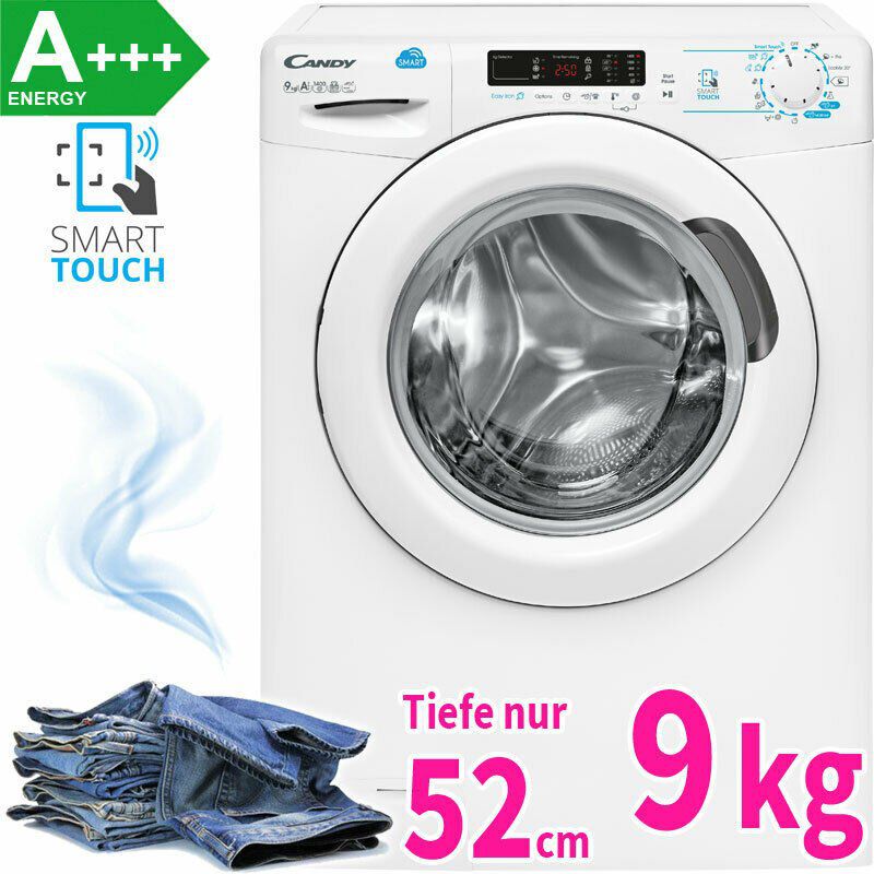 Candy CS 1492D3 Waschmaschine (A+++, 9kg, 1.400 U/min & App Anbindung) für 254,90€ (statt 330€)