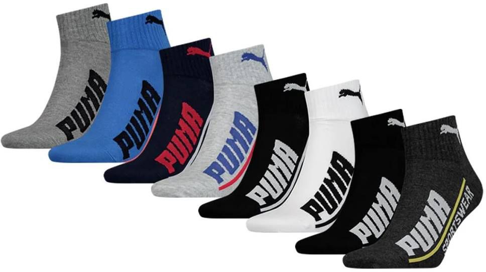 24er Pack: Puma Socken Logo Quarter in vielen Designs ab 36,95€ (statt 67€)