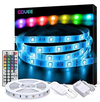 Govee 5m LED Streifen mit 5050 SMD inkl. Fernbedienung & 6 Dimmstufen für 10,99€   Prime