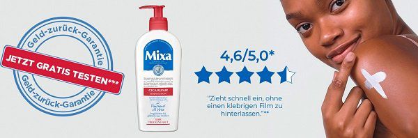 Bodylotion von MIXA kostenlos ausprobieren